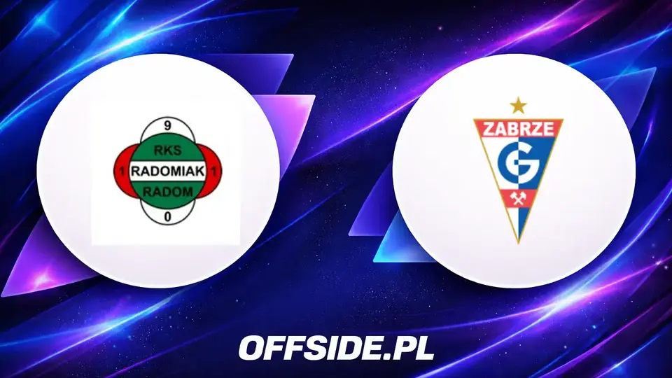 Radomiak Radom i Górnik Zabrze ujawniają składy na dzisiejszy mecz