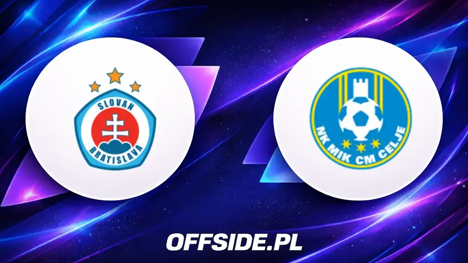 Składy meczowe: Slovan Bratysława kontra Celje